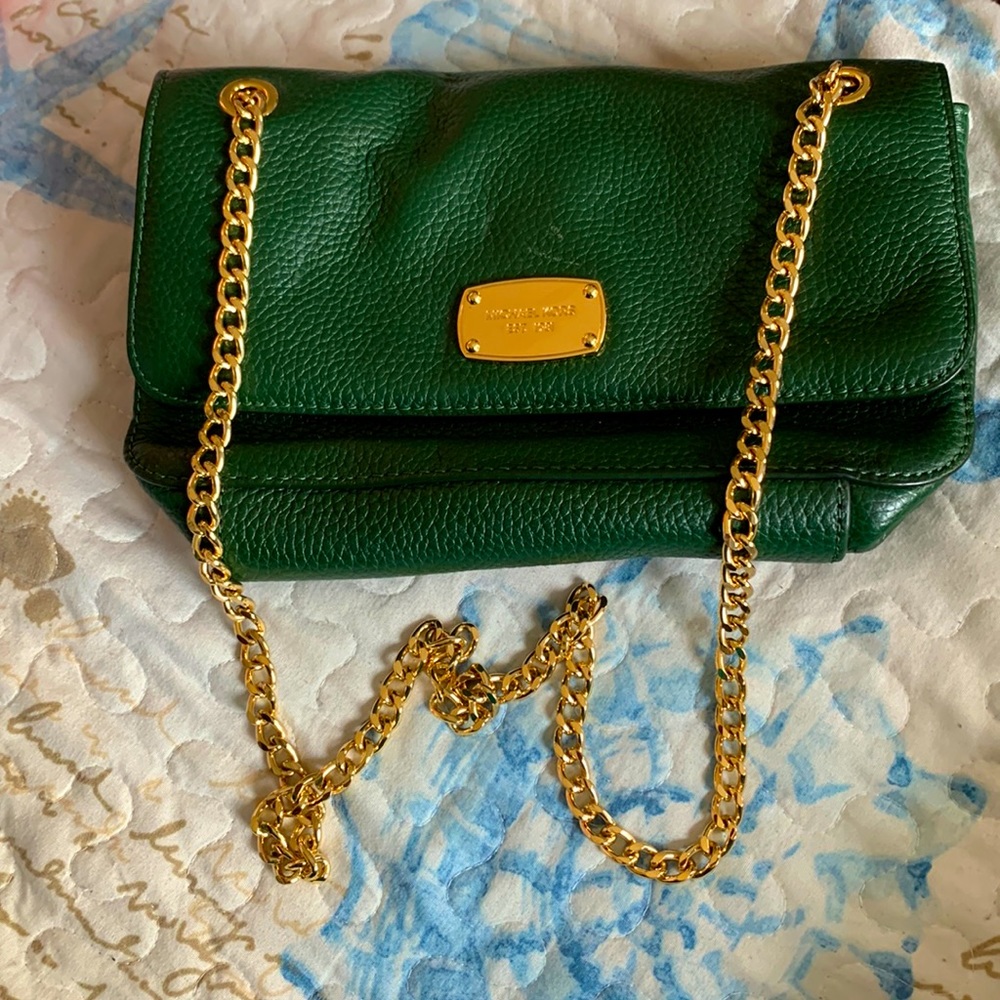 Green Michael Kors satchel